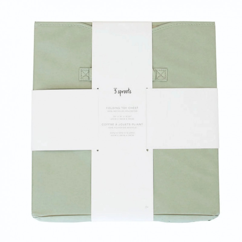3 Sprouts-Cufar pliabil pentru camera copiilor, material reciclat Green, 3 Sprouts [3]