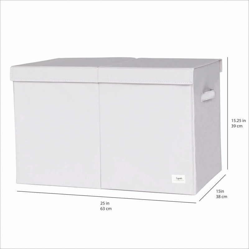3 Sprouts-Cufar pliabil pentru camera copiilor, material reciclat Gri, 3 Sprouts [4]