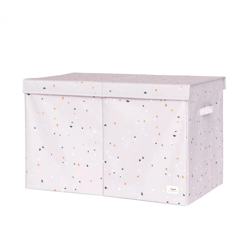 3 Sprouts-Cufar pliabil pentru camera copiilor, material reciclat Terrazo grey, 3 Sprouts [3]