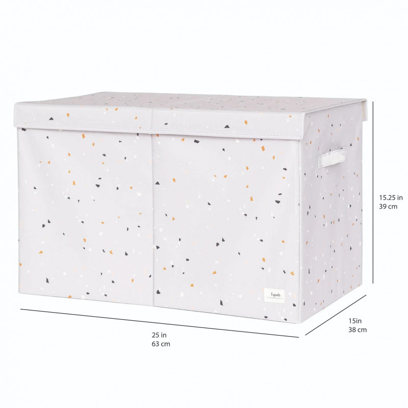3 Sprouts-Cufar pliabil pentru camera copiilor, material reciclat Terrazo grey, 3 Sprouts [5]