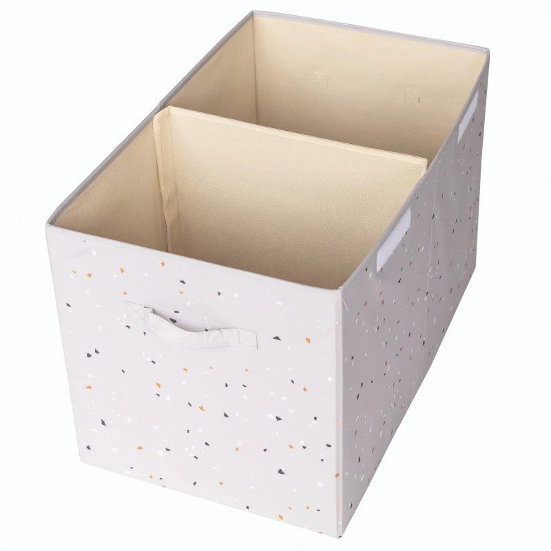3 Sprouts-Cufar pliabil pentru camera copiilor, material reciclat Terrazo grey, 3 Sprouts [1]