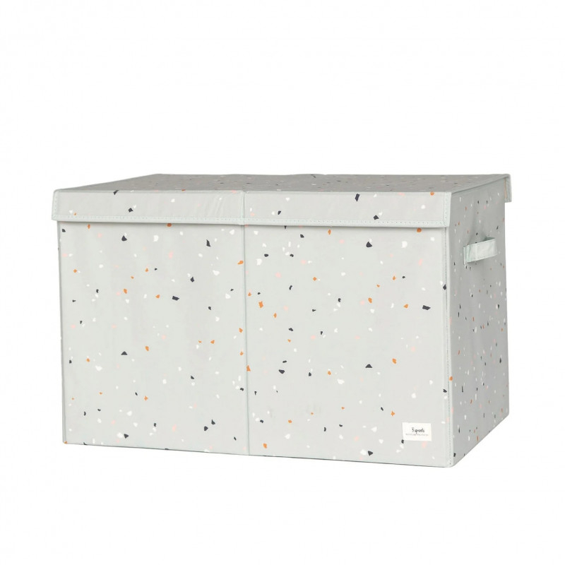 3 Sprouts-Cufar pliabil pentru camera copiilor, material reciclat Terrazzo Green, 3 Sprouts [2]