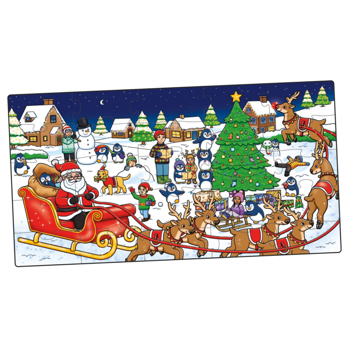 Orchard Toys Cutie 3 in 1 Ajunul Craciunului - joc educativ puzzle si carte de colorat cu activitati [5]