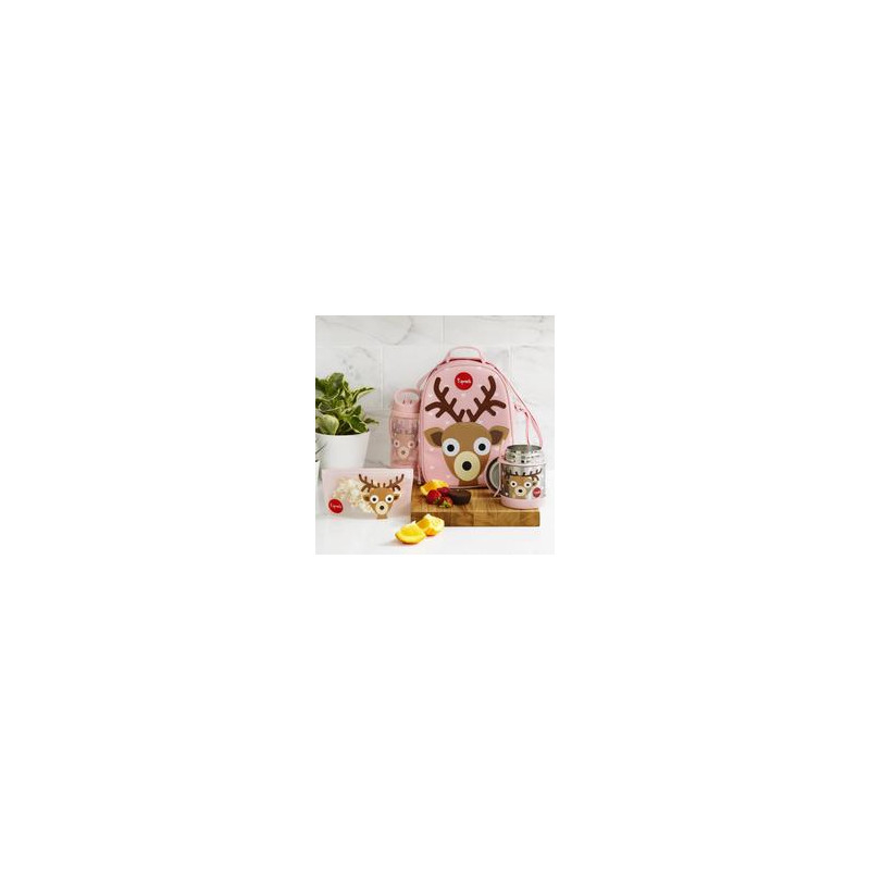 3 Sprouts-Cutie alimentara din inox cu lingura-furculita, Caprioara, 3 Sprouts [2]