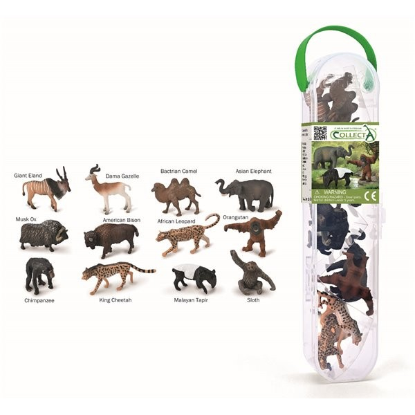 Cutie cu 12 minifigurine pictate manual Animale Salbatice 2 A1212 [1]
