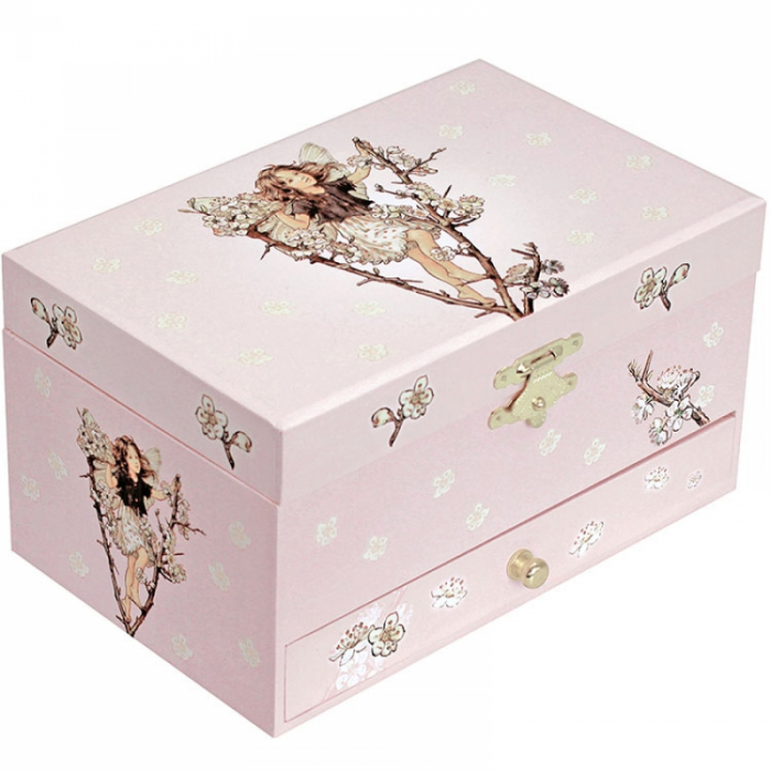Pachet Cutie muzicala flori de cires si Set bijuterii pasare [2]