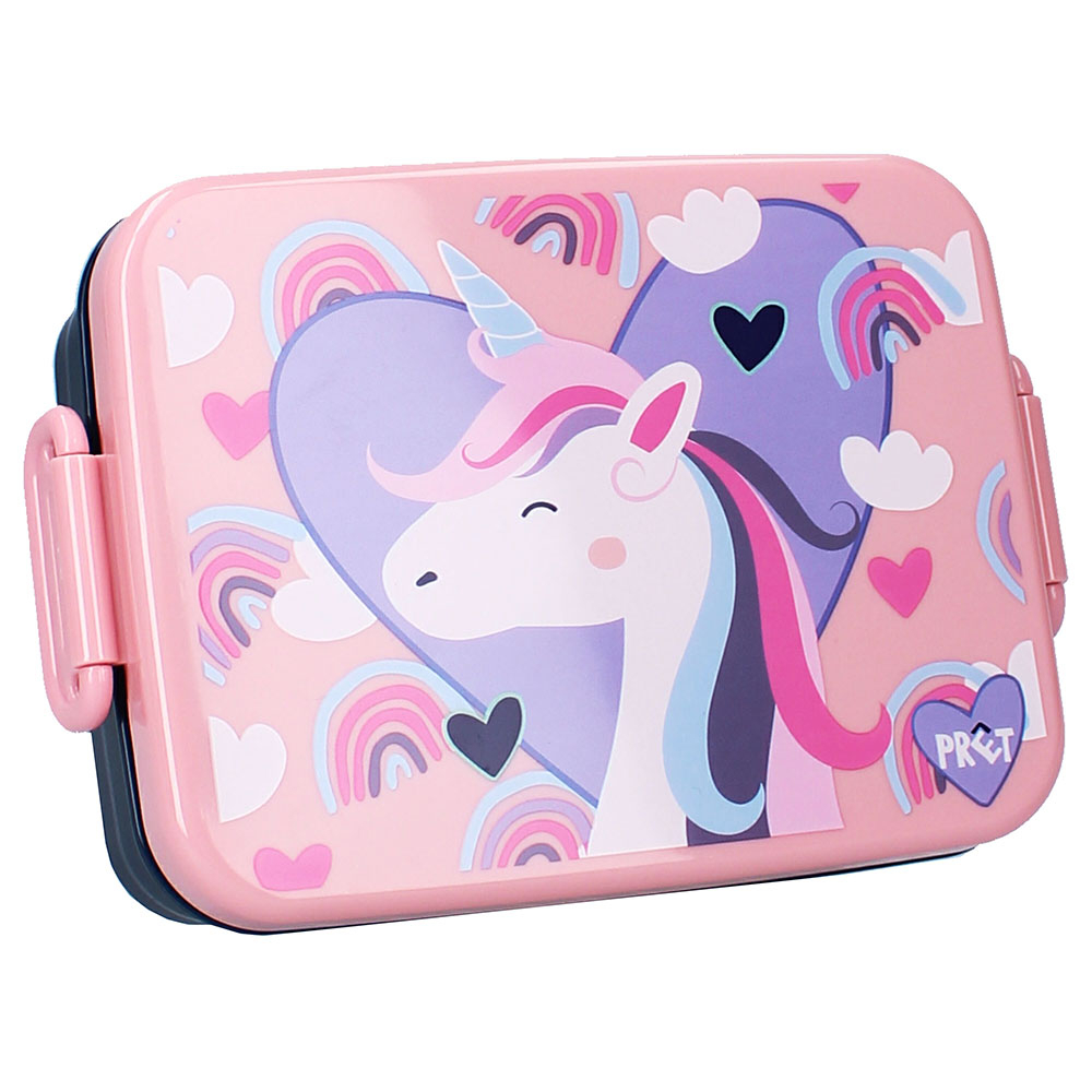 Cutie pentru alimente Prêt Unicorn Pink, 16x13x6 cm [2]