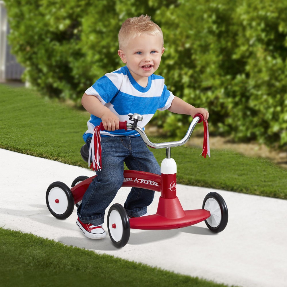 Radio Flyer-Cvadriciclu fara pedale Radio Flyer Scoot About, 1-3 ani [2]