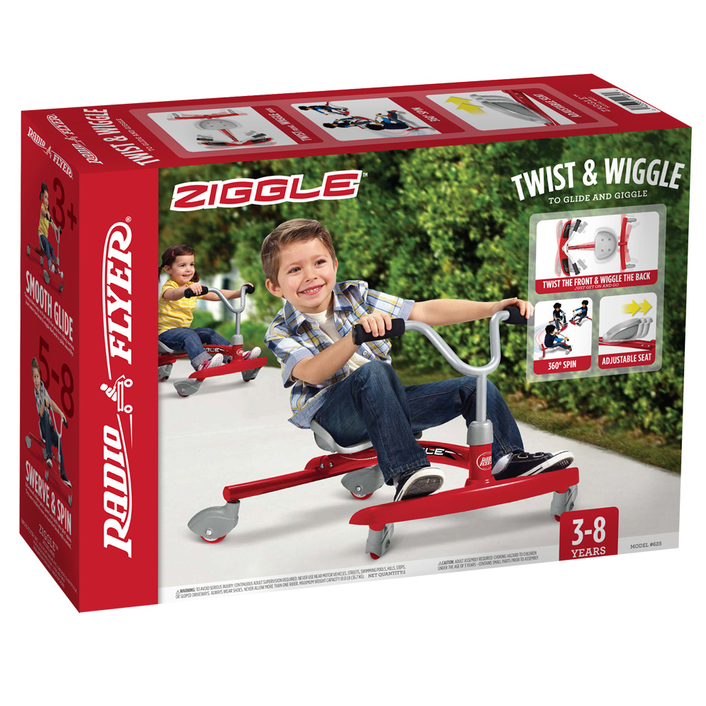 Cvadriciclu fara pedale Radio Flyer Ziggle, 3- 8 ani [4]
