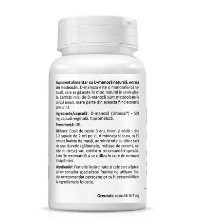 Zenyth-D-Mannose, 30 capsule vegetale, Zenyth [2]