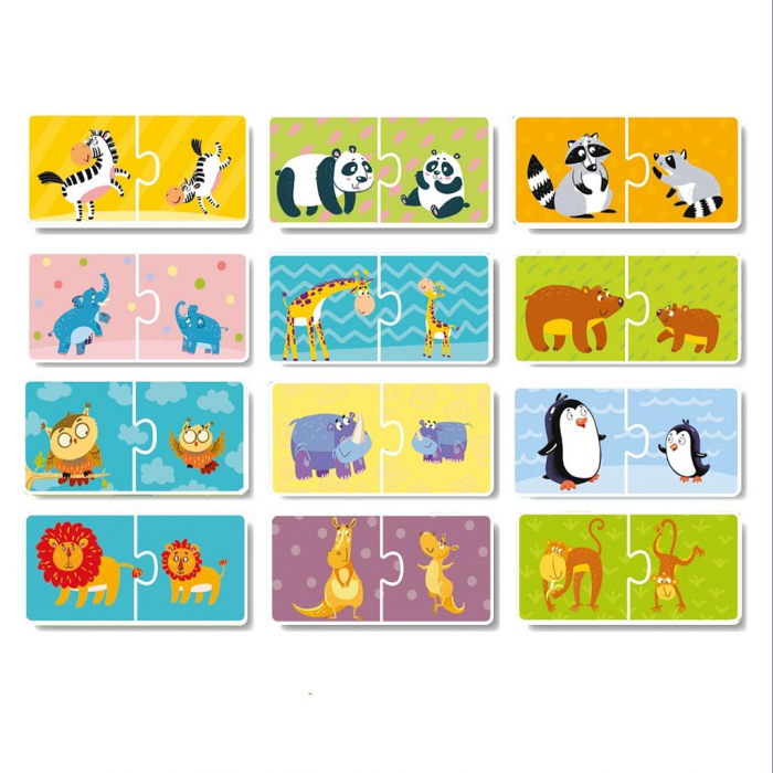 Dodo Duo Puzzle - Mama si puiul 2 piese  [2]