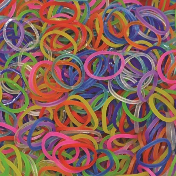 Rainbow Loom-Elastice Rainbow Loom - Jelly Albastru-navy-600 buc [2]