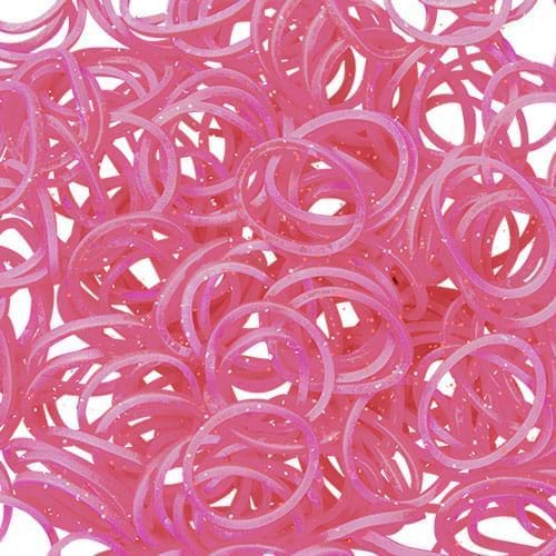 Rainbow Loom-Elastice Rainbow Loom - Lucios  Rosu-300 buc [1]