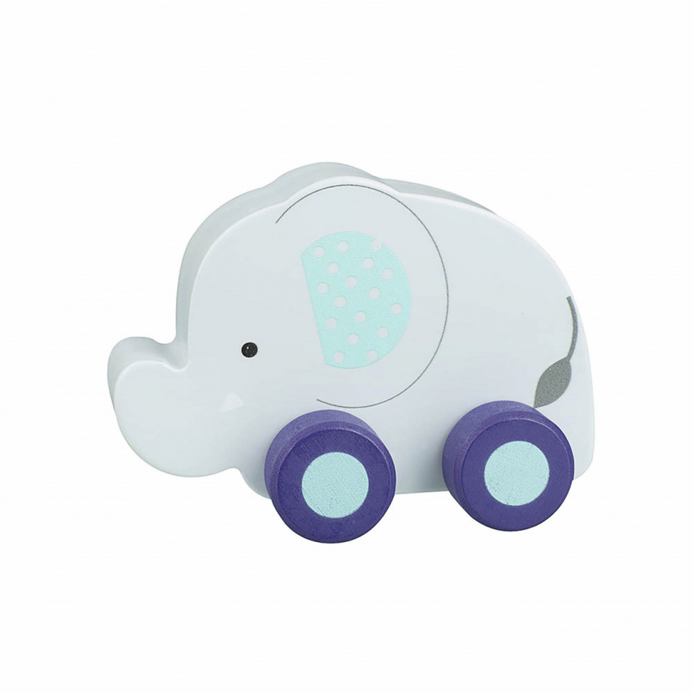 Orange Tree Toys-Elefant - jucarie din lemn cu roti, Orange Tree Toys [1]