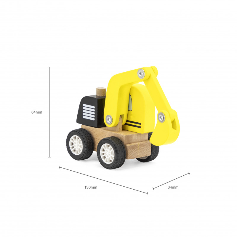 Viga-Excavator din Lemn VIGA – Jucărie Montessori pentru Copii, Ideală pentru Joc Creativ și Distractiv [2]