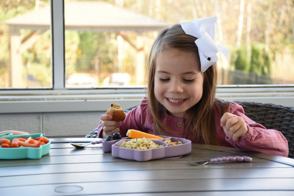 Farfurie Compartimentata Din Silicon Cu Ventuza, Melii, Pisica [8]