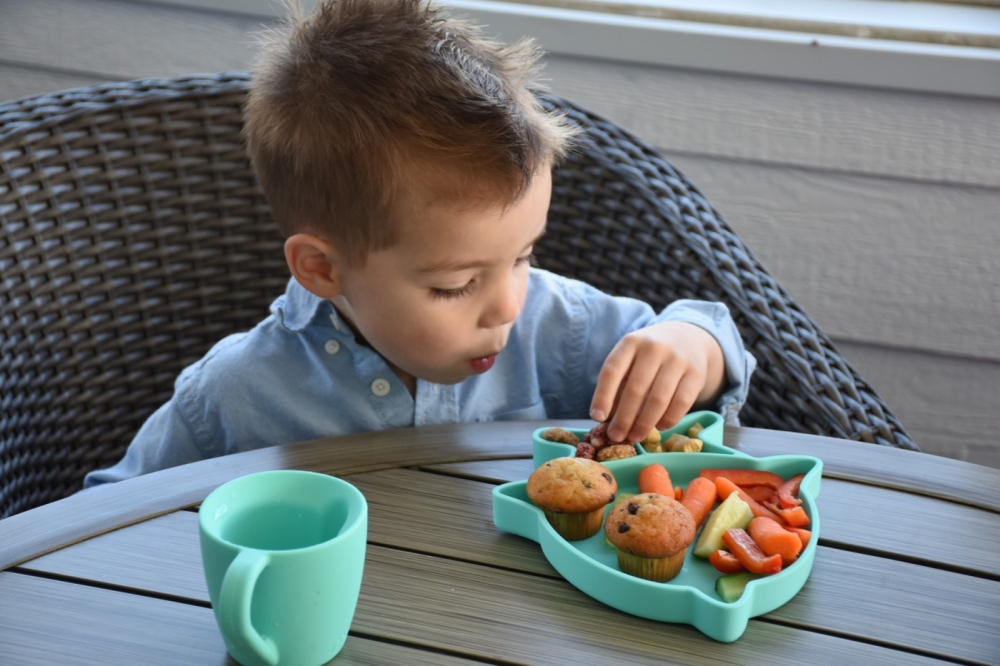 Farfurie Compartimentata Din Silicon Cu Ventuza, Melii, Rechin [6]