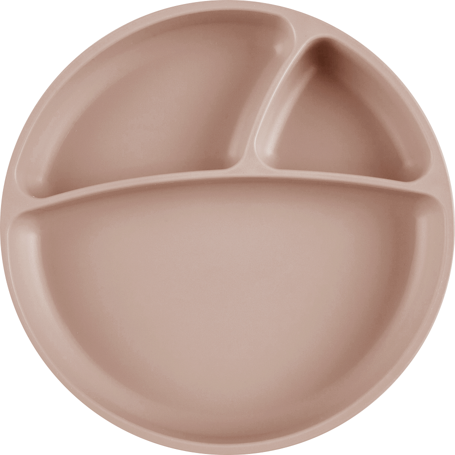 Farfurie compartimentata Minikoioi, 100% Premium Silicone – Bubble Beige [1]