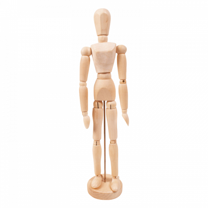 Playbox Figurina corp uman cu articulatii mobile pe suport vertical pentru pictura desen [1]