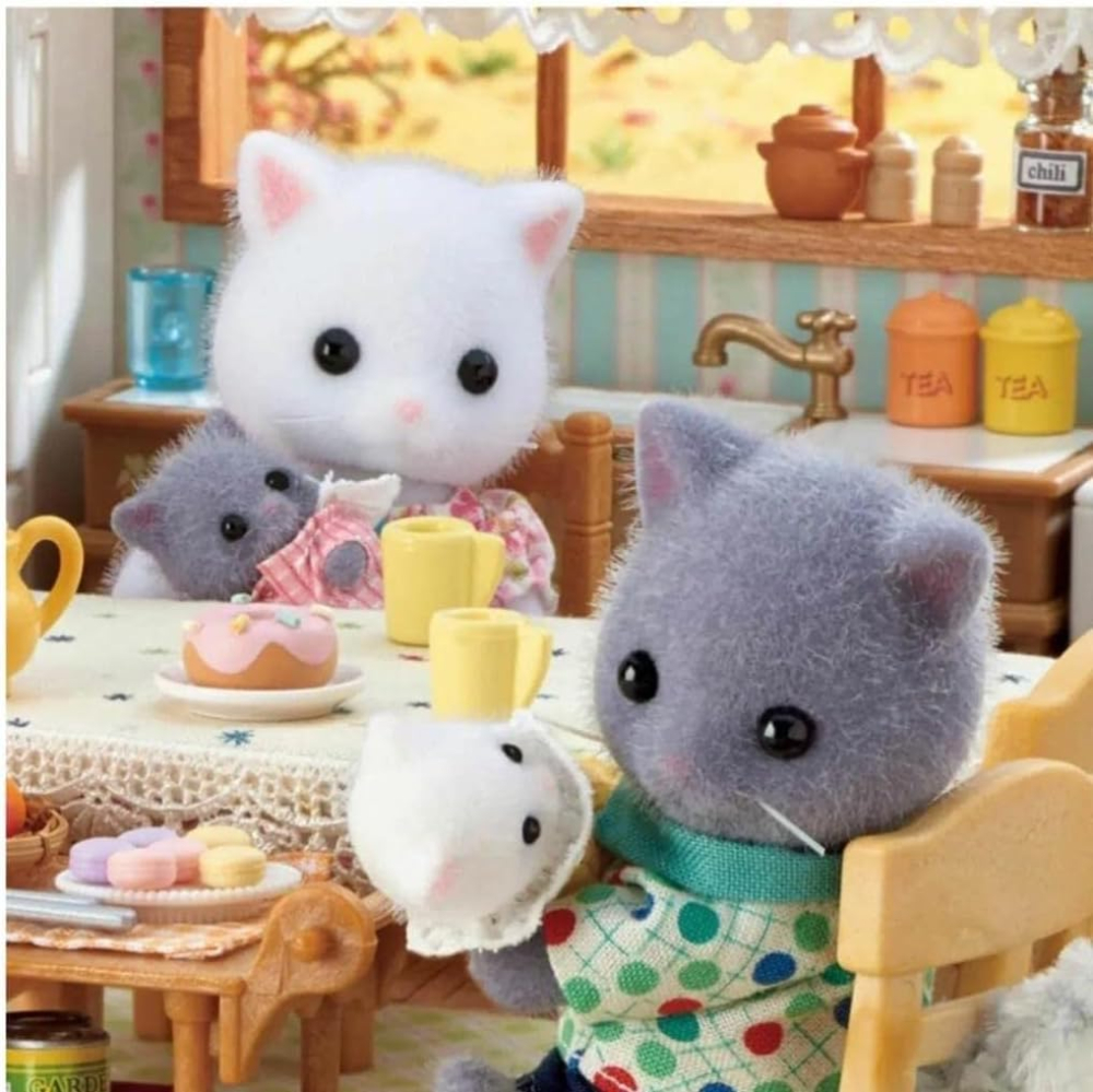 Figurine Sylvanian Families-Familia Pisicutelor Persane [5]