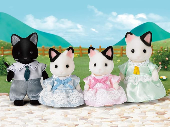 Epoch -Figurine Sylvanian Families-Familia Pisicutelor Tuxedo [2]