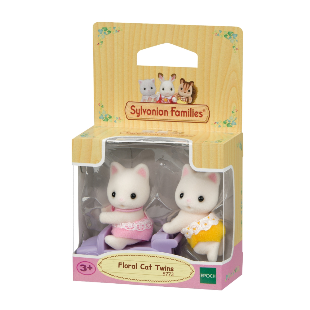 Figurine Sylvanian Families-Gemeni Pisicute Floral [2]
