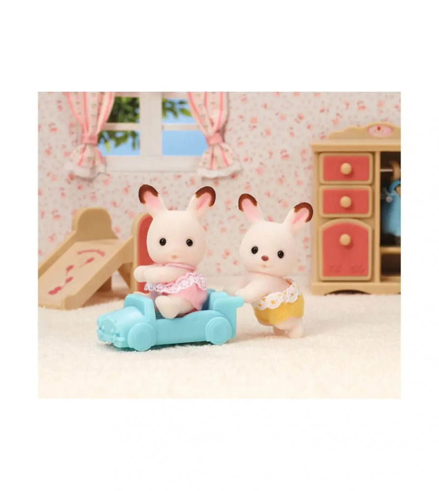 Epoch -Figurine Sylvanian Families-Gemenii Iepurasi Chocolate [2]