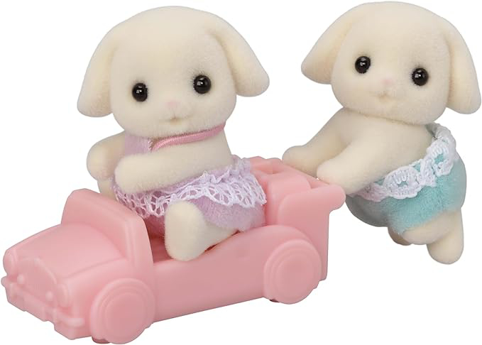 Epoch -Figurine Sylvanian Families-Gemenii Iepurasi Flora [5]