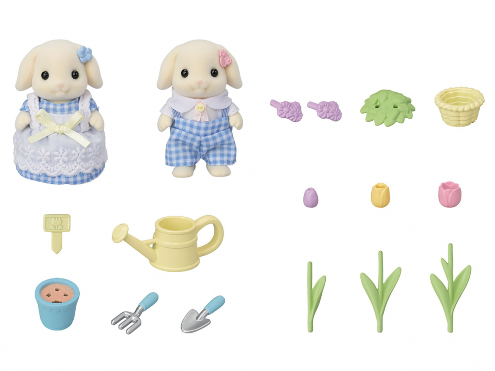 Figurine Sylvanian Families-Iepurasii Gradinari [6]