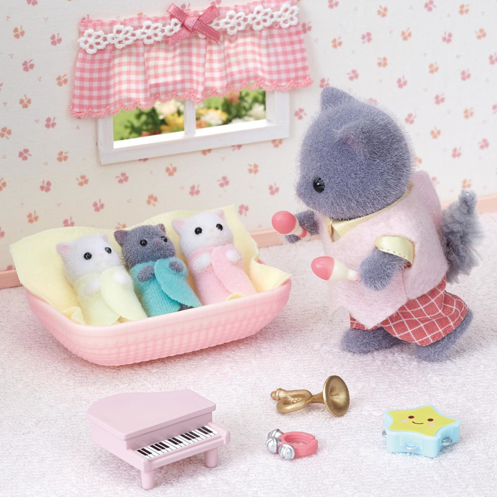 Figurine Sylvanian Families-Pisicute Tripleti [2]