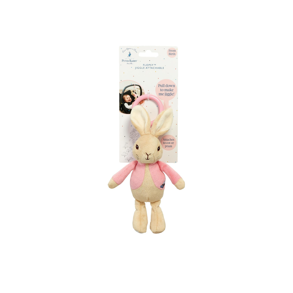 Rainbow Designs-Flopsy Rabbit | Jucarie atasabila din plus cu vibratii, 22 cm [5]
