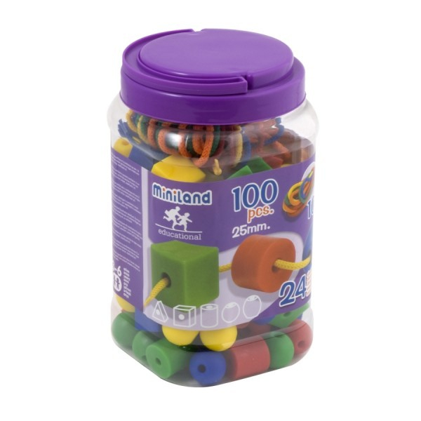 Miniland Forme geometrice de insirat 2.5 cm [8]
