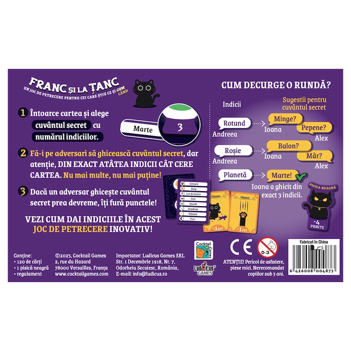 Cocktail Games-Franc si la tanc, joc de petrecere, lb.romana [2]