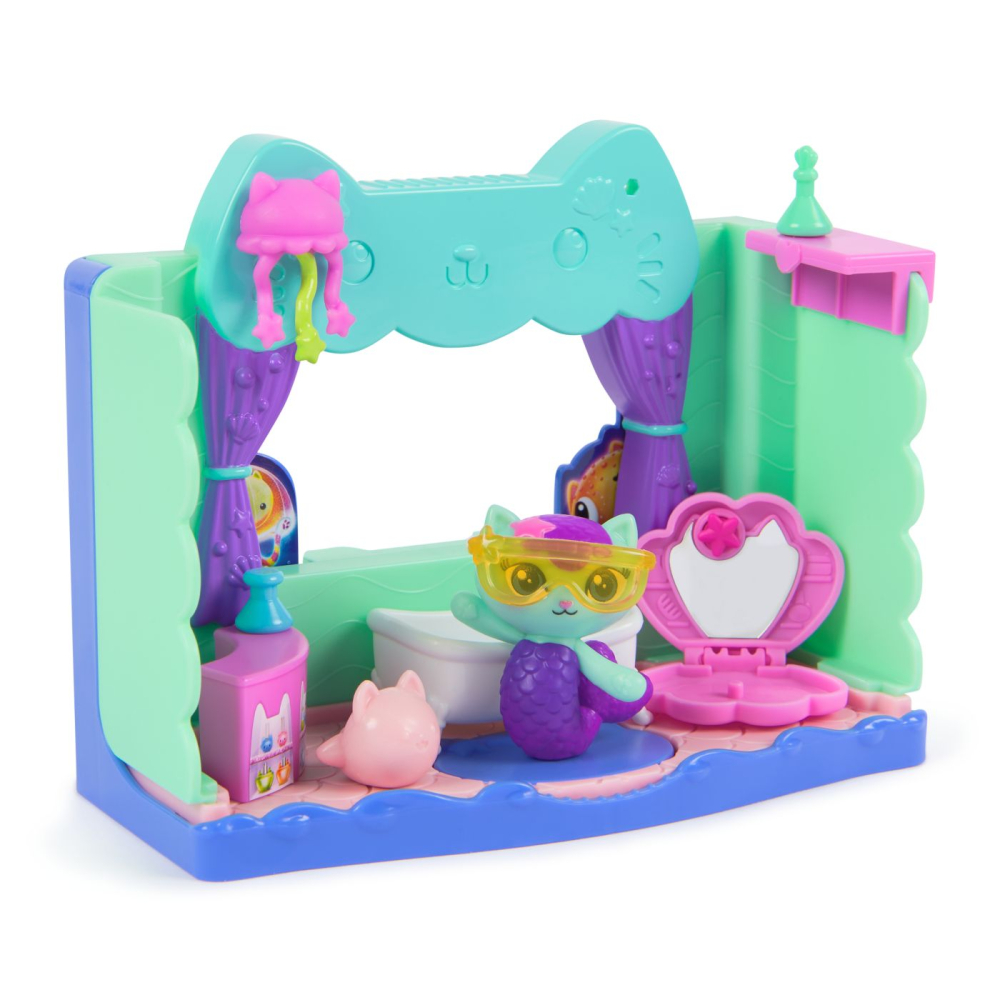 Spin Master-Gabbys Dollhouse Filmul Camere Pentru Casa De Papusi A Lui Gabby Baie Cu Figurine Si Accesorii [2]
