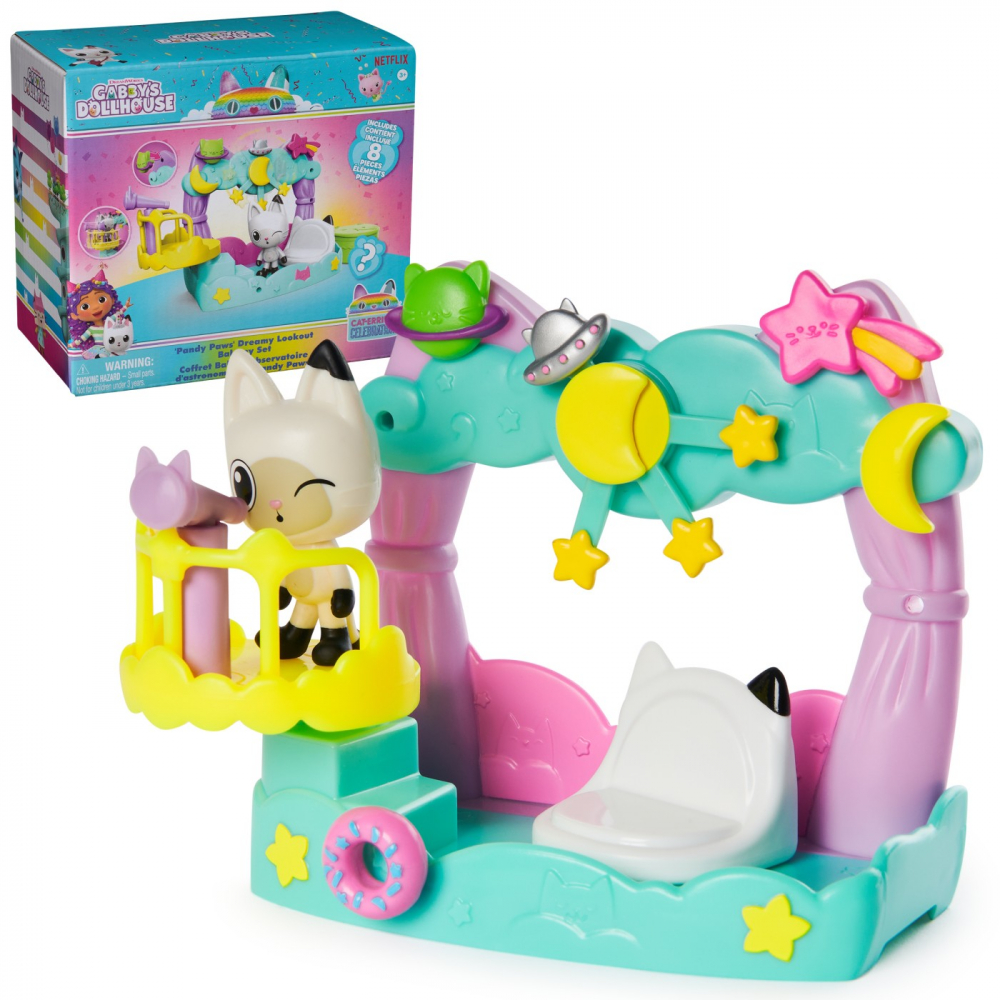 Gabbys Dollhouse Set Balcon Decorat A Lui Pandy Paws [6]