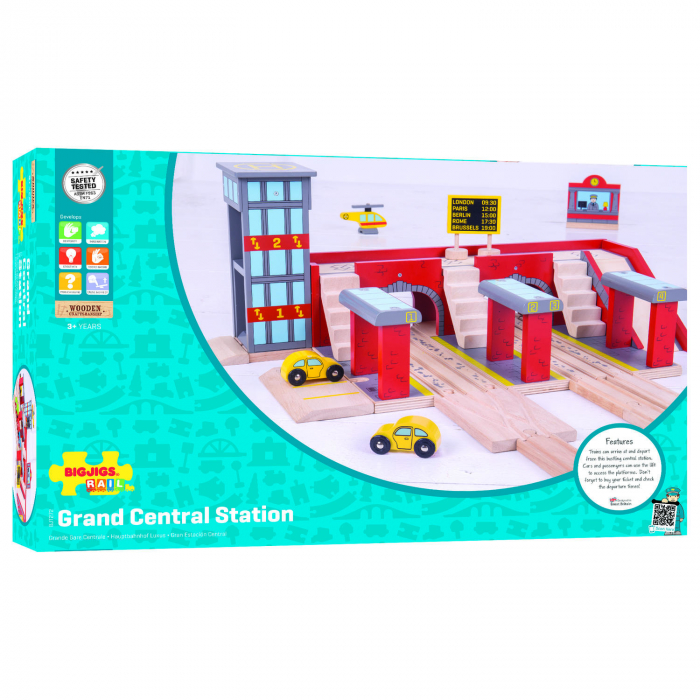 BigJigs-Gara-centrala-accesoriu-traseu-sine-de-lemn [2]