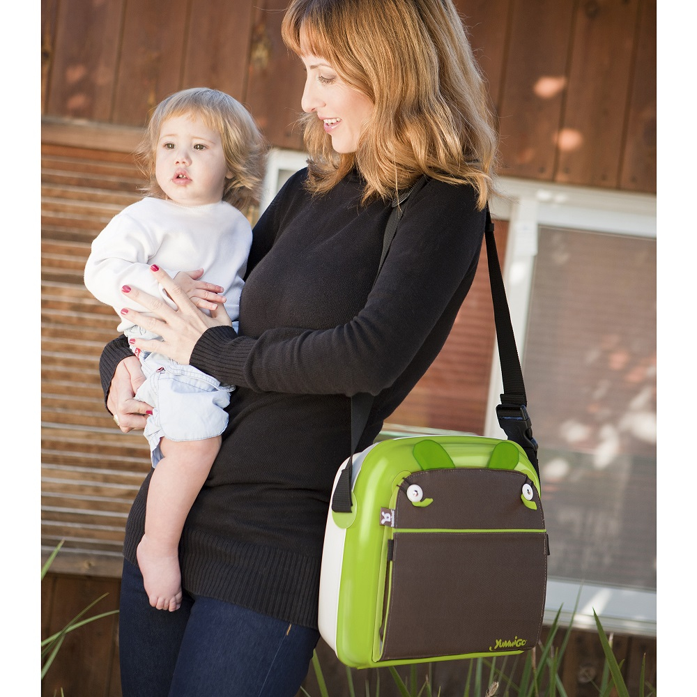 Benbat-Geanta-scaun inaltator YummiGo Green | Gray [5]