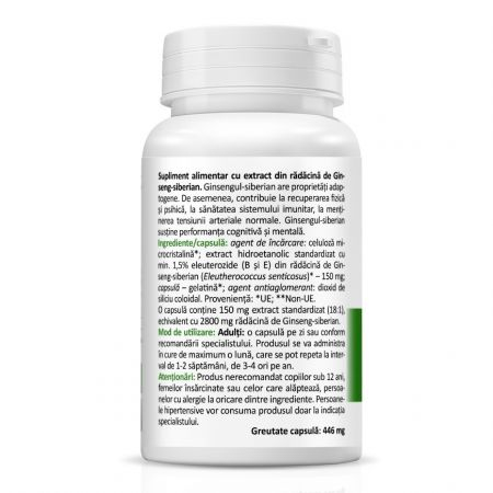 Ginseng siberian, 150 mg, 30 capsule, Zenyth [2]