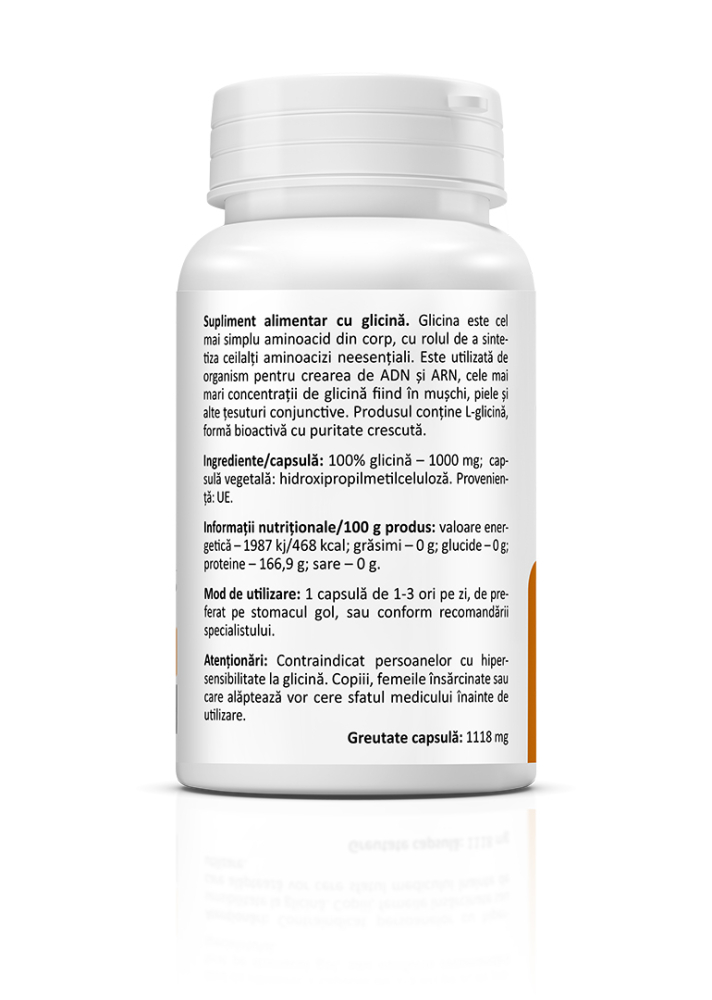 Glicina 1000 mg, 60 capsule [2]