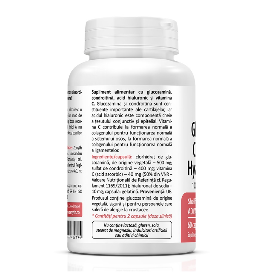 Zenyth-Glucosamine, Chondroitin, Hyaluronic Acid, 60 capsule, Zenyth [2]
