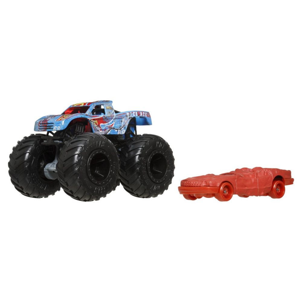 Hot Wheels Monster Truck Si Masinuta Metalica Race Ace [3]