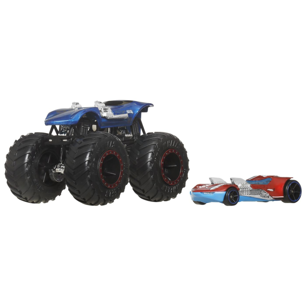 Hot Wheels Monster Truck Si Masinuta Metalica Twin Mill [3]
