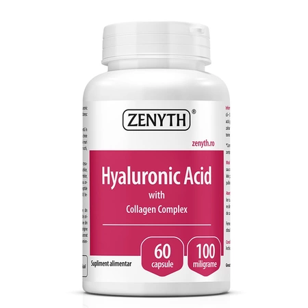 Hyaluronic Acid cu Collagen Complex, 60 capsule, Zenyth [1]