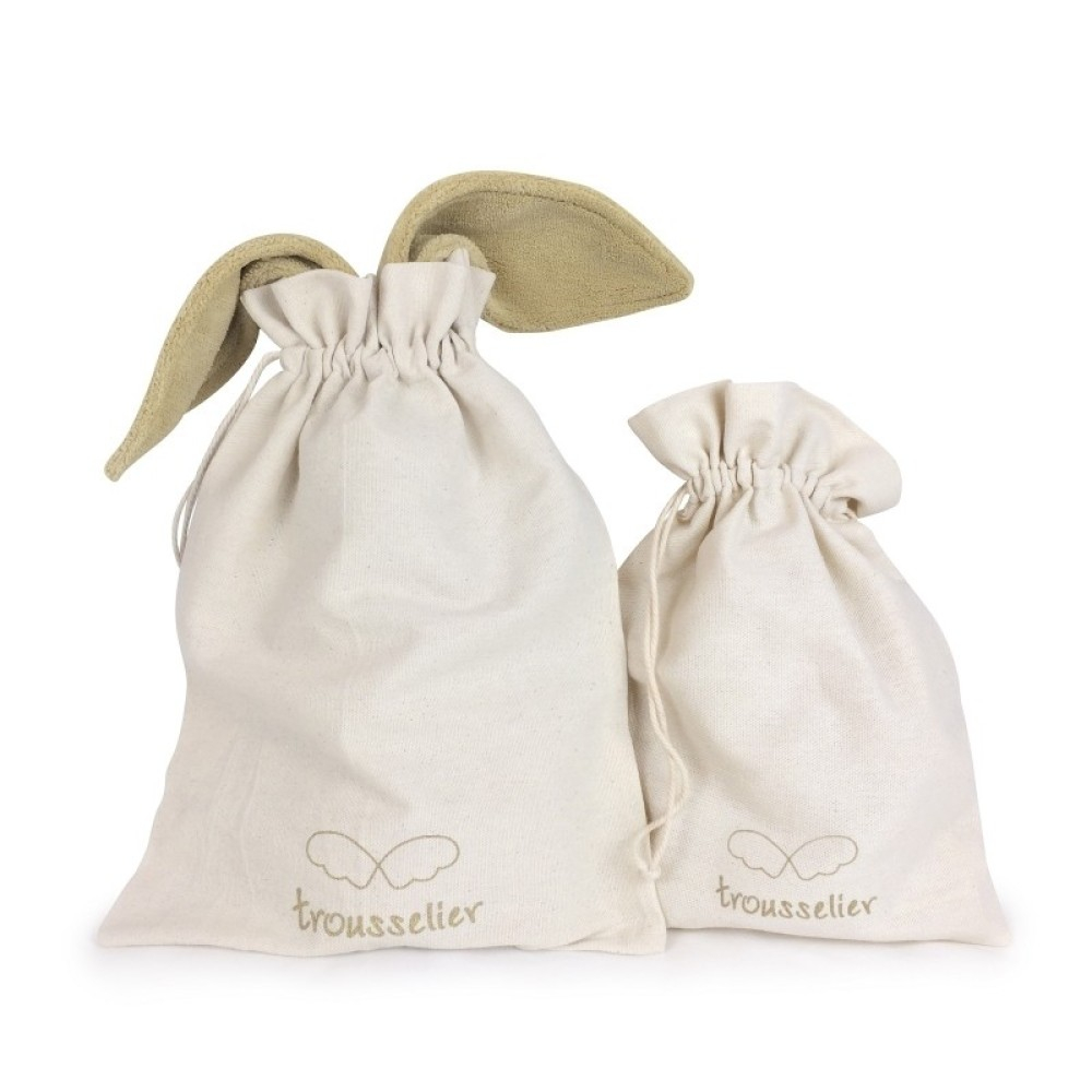 Iepure muzical bumbac organic - 25 cm Portocaliu [2]