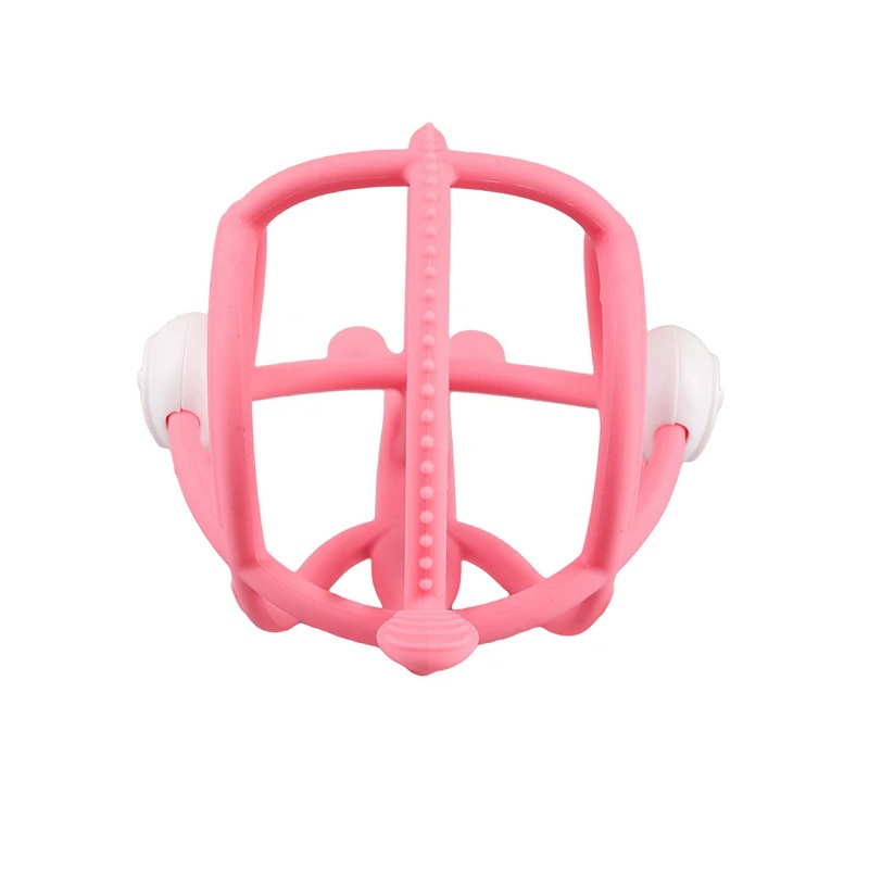 Inel Gingival din silicon Mombella 3 luni+, Melc - Pink [1]