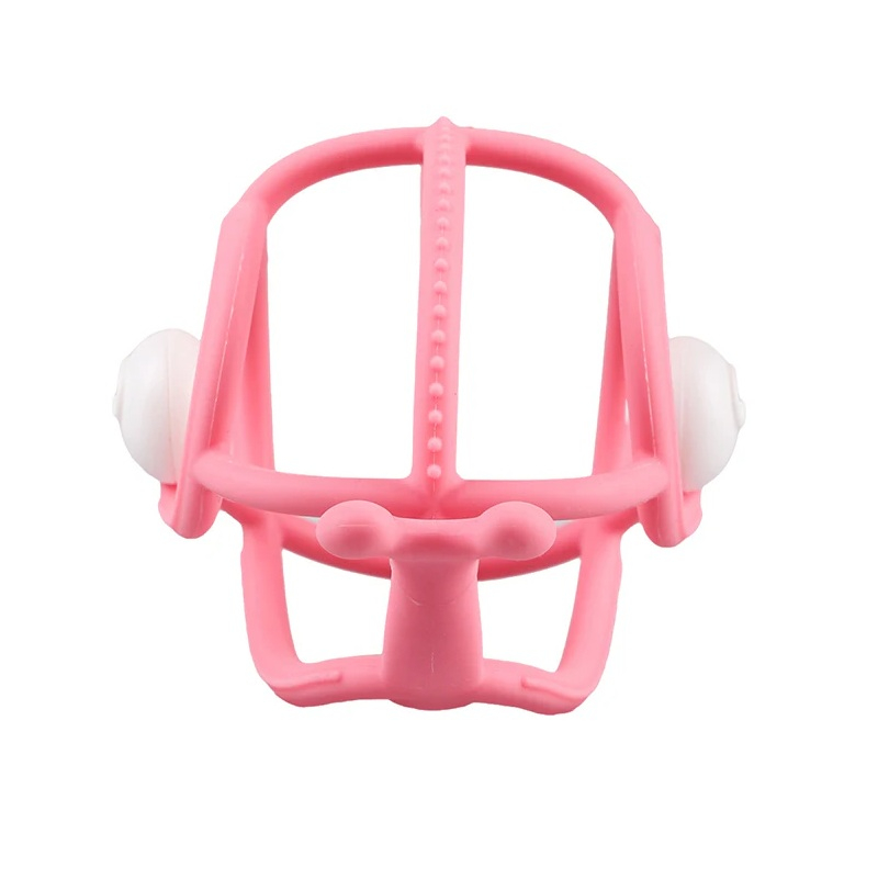 Inel Gingival din silicon Mombella 3 luni+, Melc - Pink [4]