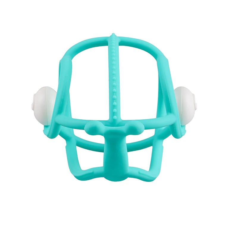 Inel Gingival din silicon Mombella 3 luni+, Melc - Teal [3]