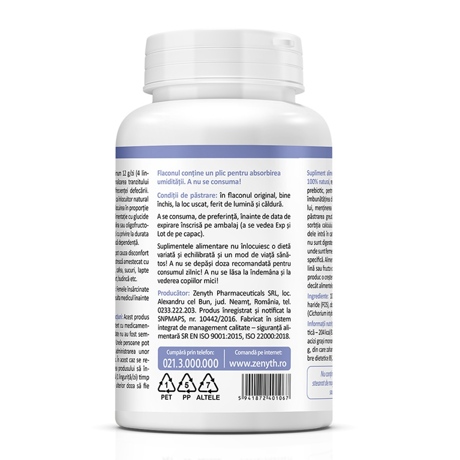 Zenyth-Inulin FOS pulbere, 120 g, Zenyth [2]