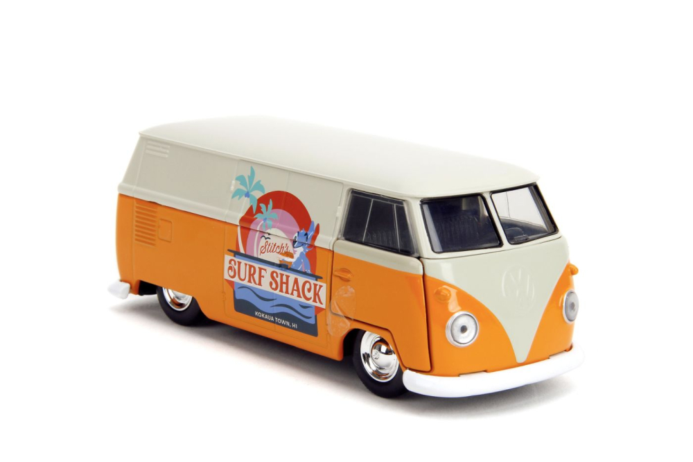 Jada Disney Stitch Autobuz Metalic Volkswagen Bus 1961 Scara 1 La 32 [2]