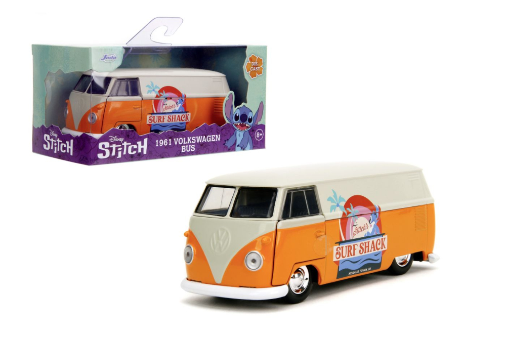 Jada Disney Stitch Autobuz Metalic Volkswagen Bus 1961 Scara 1 La 32 [8]